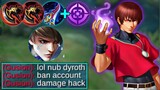 THIS DYRROTH EMBLEM & BUILD WILL MAKE YOU BECOME A DAMAGE HACKER IN ANY LANE | MLBB