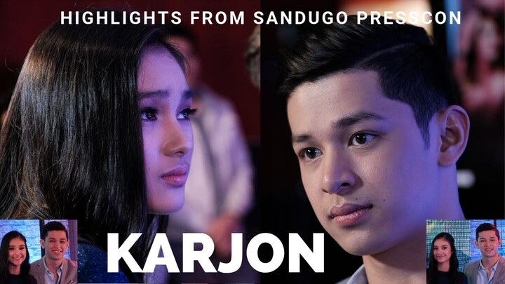 HIGHLIGHTS OF KARJON KARINA BAUTISTA ALJON MENDOZA AT SANDUGO PRESSCON