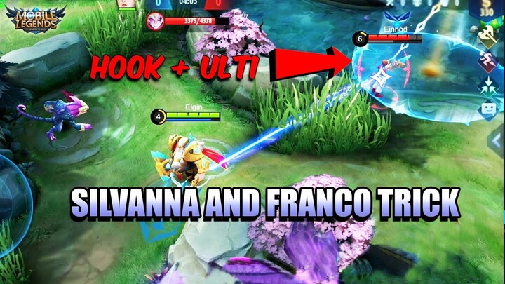 LONG HOOK TRICK WITH FRANCO AND SILVANNA - MLBB