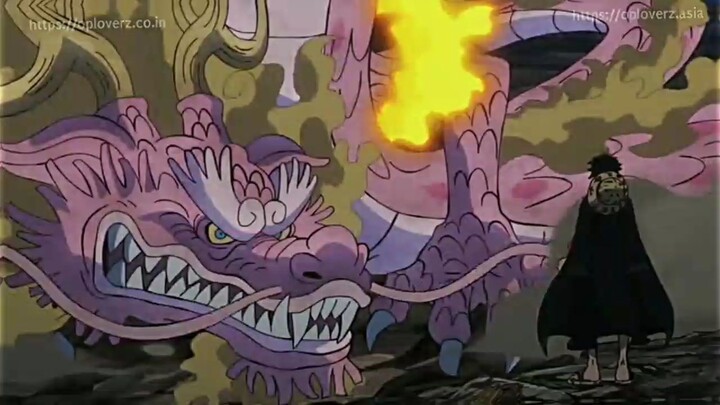 momo versi naga besar dan mewujutkan janji bersama luffy balas dendam untuk oden ,melawan kaido
