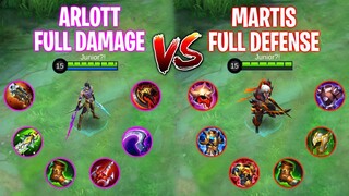 Arlott Full Damage Vs Martis Full Defense