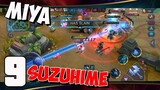 Mobile Legends - Gameplay part 9 - Miya Suzuhime Ranked Game (iOS, Android)