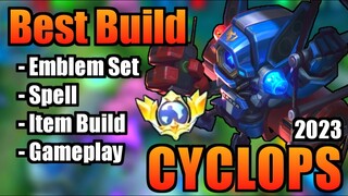 CYCLOPS BEST BUILD 2023 | TOP 1 GLOBAL CYCLOPS BUILD | CYCLOPS - MOBILE LEGENDS | MLBB