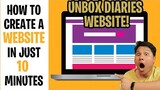 HOW TO CREATE A WEBSITE IN JUST 10 MINUTES!