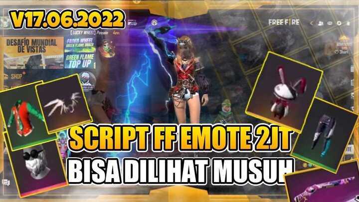 SCRIPT FF EMOTE V17 FULL EVO GUN DAN 2JT BISA DILIHAT MUSUH GLOBAL TRAINING