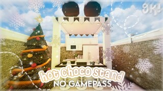 No Gamepass Budget Winter Hot Choco Stand I 9k I Build and Tour - iTapixca Builds