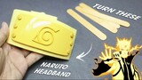 EASY DIY - How to make Naruto (Kurama Mode) Headband from Popsicle Sticks - FREE TEMPLATE