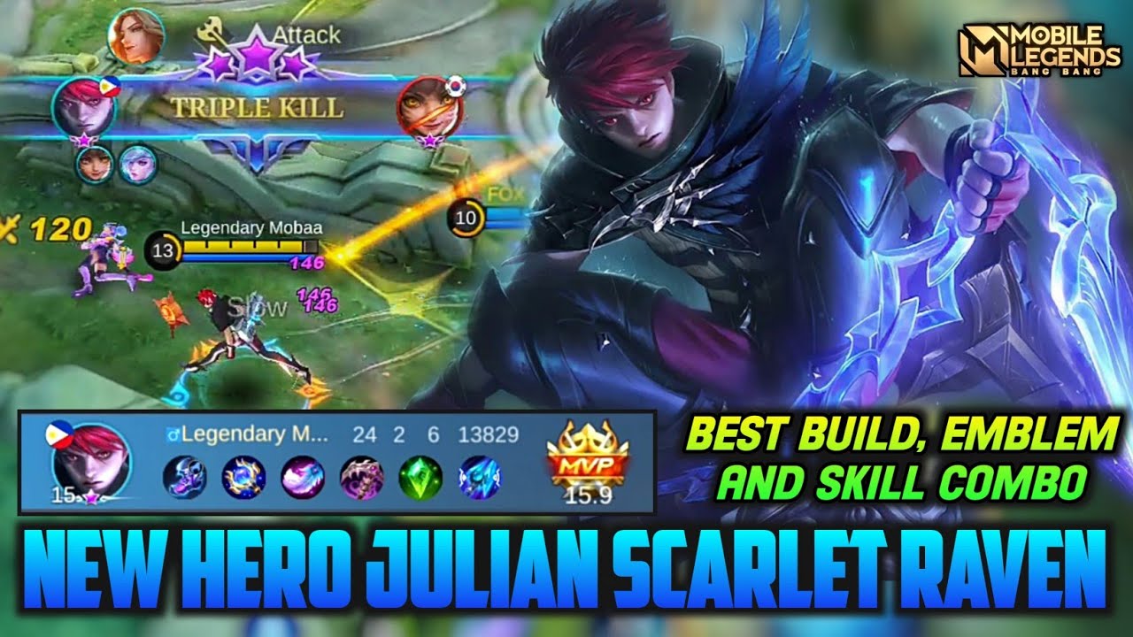 Julian Mobile Legends, Next New Hero Julian Gameplay - Mobile Legends Bang  Bang - BiliBili