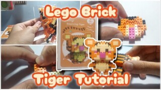 Tiger Tutorial Lego Brick W2601-21 How To Build Building Nano Block Cara memasang merakit