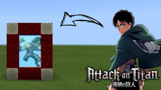 CARA MEMBUAT NEW PORTAL ATTACK ON TITAN - MINECRAFT