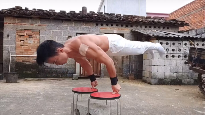 Unbelievable! Two Fingers Planche Push-ups!