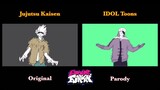 RELEASE But Everyone Sings It (or dances it JJK style) | FNF Animation Comparison