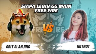 Obit Si Anjing vs Not Not: Duel Siapa Paling GG Main FF? | Mabar Free Fire Match 41 #short