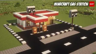 Minecraft gas station - Tutorial build
