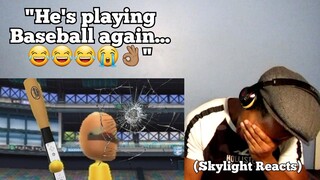 And The Crowd Goes Wild! | Can I Break A Tv While Playing Wii Sports Baseball | (Skylight Reacts)