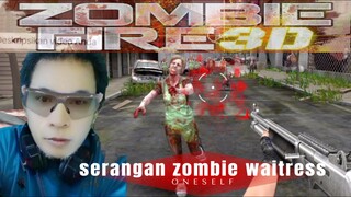 serangan zombie WAITRESS TERJANGKIT VIRUS ZOMBIE