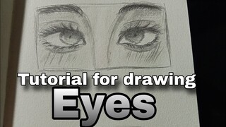 Drawing eyes semi realis | Tutorial.