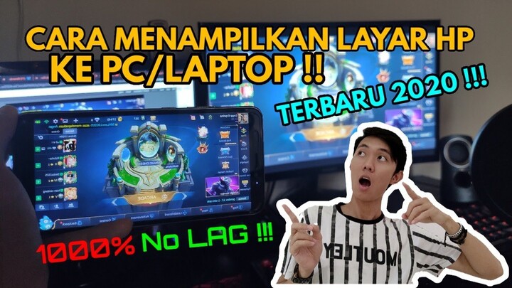CARA MENAMPILKAN LAYAR HP KE LAPTOP/PC PAKAI KABEL USB TERBARU 2021 !!