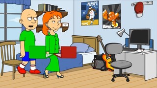 Stephanie downgrades Caillou and Rosie's computers to Windows 98/grounded