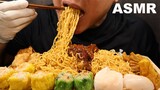 ASMR EATING HOT & SPICY INDOMIE WITH DIM SUM
