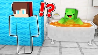 JJ Became Invisible To Prank Mikey in Minecraft - Maizen