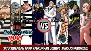 SPOILER OP 1080 - KEKUATAN MENGERIKAN GARP‼️| SWORD VS BLACKBEARD PIRATE‼️| SPOILER ONE PIECE 1080