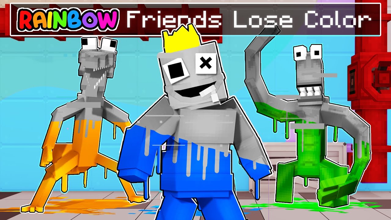 GLITCH RED Roblox Rainbow Friends in Minecraft! 