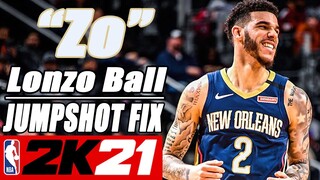 Lonzo Ball Jumpshot Fix NBA2K21 with Side-by-Side Comparison