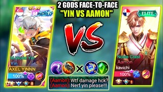 YIN VS TOP GLOBAL AAMON | YIN NEW BEST BUILD & EMBLEM FOR JUNGLE | SOLO CARRY | MOBILE LEGENDS