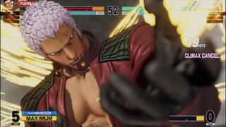 KOF15　社　弱パンのリーチから決める６１Hitコンボ　どこからでもコンボに持っていける