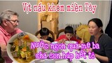 Vịt nấu khóm miền Tây ăn bún/ba cha con húp hết tô/ẩm thực miền Tây Việt Nam/Cuộc sống pháp