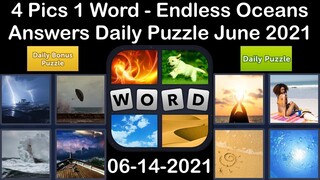 4 Pics 1 Word - Endless Oceans - 14 June 2021 - Answer Daily Puzzle + Daily Bonus Puzzle