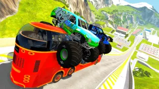 Epic High Speed Car Jumps - BeamNG.drive I Ayieeeks Gaming
