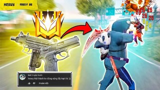 Thử Thách Cầm Súng Lục Săn Kill Lấy Top 1 !!! | HEAVY Free Fire