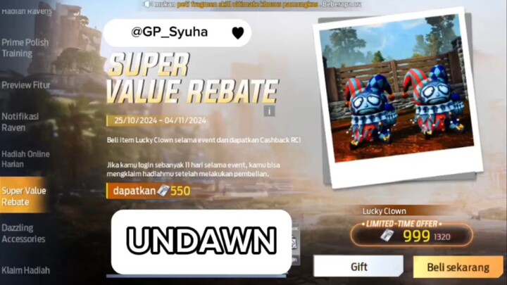 🔵 UNDAWN 🔵 | Event Super Value Rebate |