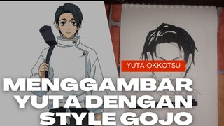 Menggambar Yuta Okkotsu