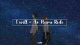 I will - Ao Haru Ride (slowed + reverb)