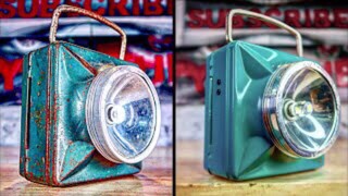 1949 old Rusty Lantern - Restoration