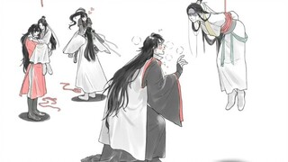 Hahahahahaha, Bingmei and Shizun's painting styles are always so unique