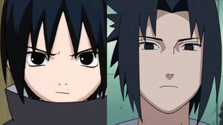 The voice of Sasuke in two periods, from the innocent childhood to the coldest Sasuke in white, the 