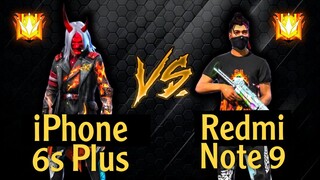 RANZO FF ⚔️ PABLO YT 1VS1 FREE FIRE  FRIENDLY FIGHT IPhone 6s Plus vs Redmi Note 9