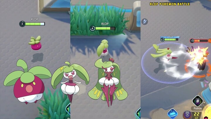 Bounsweet → steenee → tsareena Pokemon Unite Gameplay Battle