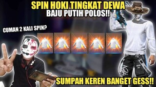 MENGHOKI TINGKAT DEWA!! SPIN BAJU KEREN PUTIH POLOS!!