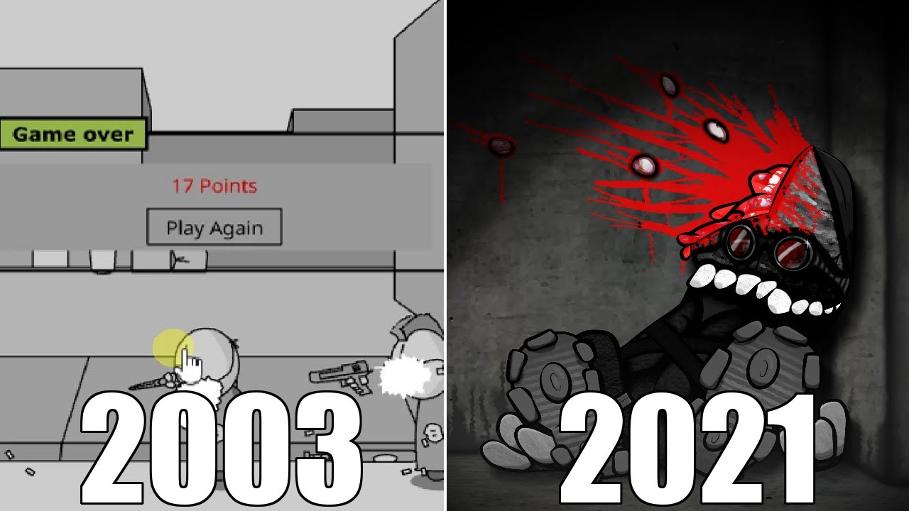 Evolution of Game Over Screen in Madness Combat Games [2003-2021