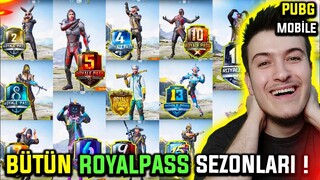 AGA BEE! BÜTÜN ROYALE PASS SEZONLARINI İNCELEDİM - PUBG Mobile