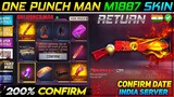 One Punch Man M1887 Return | Next M1887 Skin In Free Fire | One punch man M1887 Gun Skin Return Date