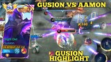 gusion vs aamon, Highlight full war saat combo