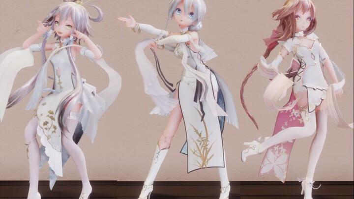 [Hand-made Xiangxuan Series] The three little Ark cheongsam figures in the Loli version dance - What