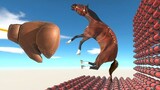Can Someone Avoid Boxing Glove and TNT Wall - Animal Revolt Battle Simulator