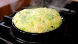 Steamed eggs in an earthenware bowl (ttukbaegi-gyeranjjim:뚝배기 계란찜)